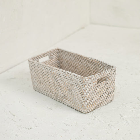 A White Wicker Basket